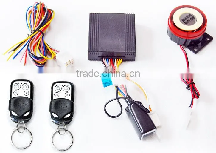 Auto parts 12V alarm system motorcycle with remote engine start