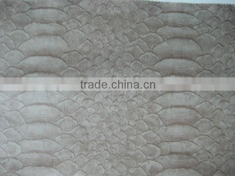 poly print suede fabric