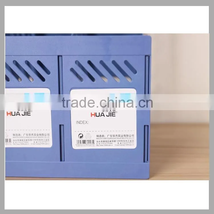Competitive price Huajie plastic magazine shelf file rack