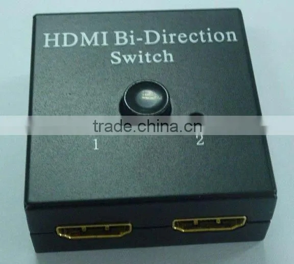 Hot sale HDMI switch 2 in 1 out metal shell hdsw1201