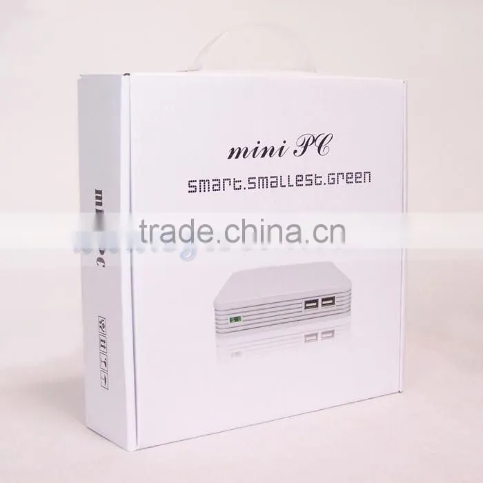 Remote Control Mini Computer with i3 CPU Haswell Design Fanless 12V DC IN 8GB RAM 32G MSATA Cheapest I3 PC