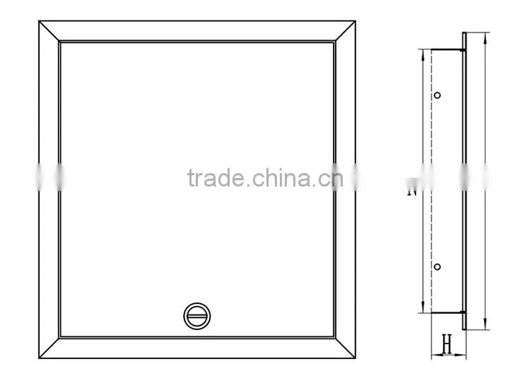 white powder coated galvanized steel drywall access panel