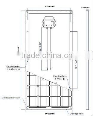 120w Mono solar panel