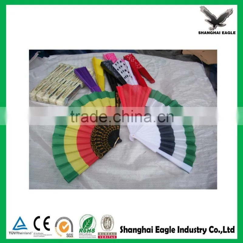 Wholesale printed custom nylon folding fan