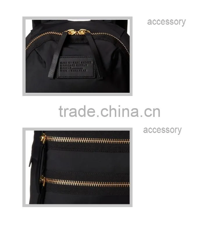 high quality OEM 2015 wholesale metal zipper custom women backpack