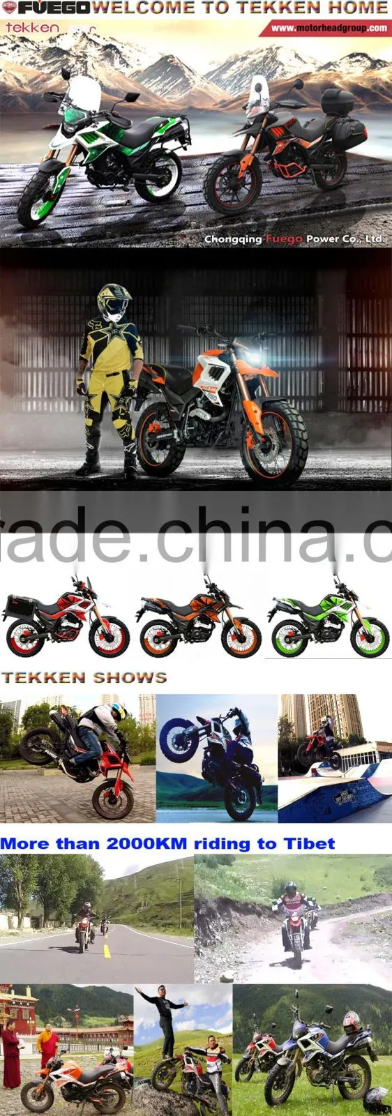TEKKEN Crossover Dual Sports Street Racing Bike Loncin250