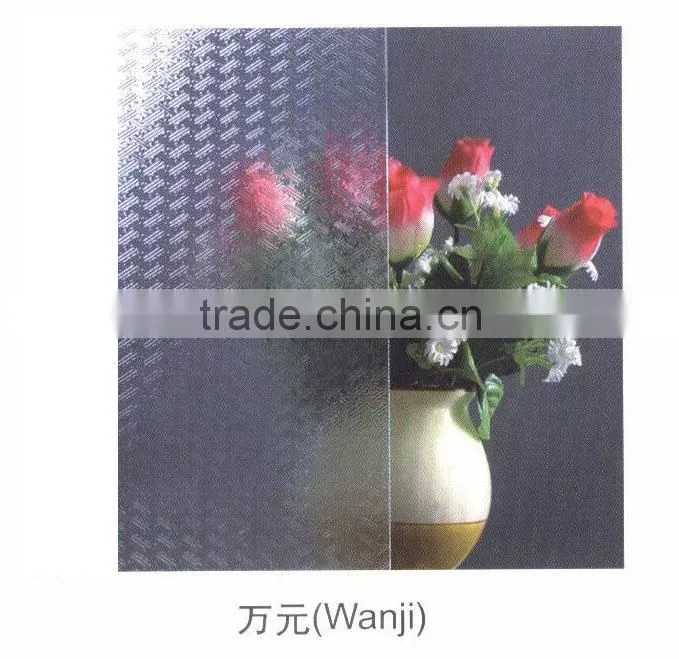 4-6mm pattern glass