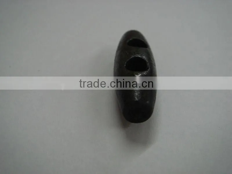 2 holes dark brown specia wooden horn button