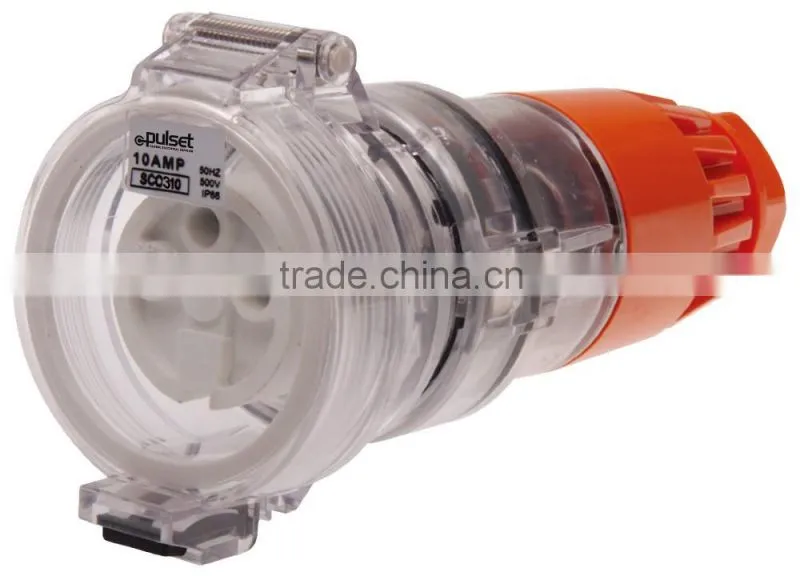 Three Phase 3 Round Pin Extension Socket 32A