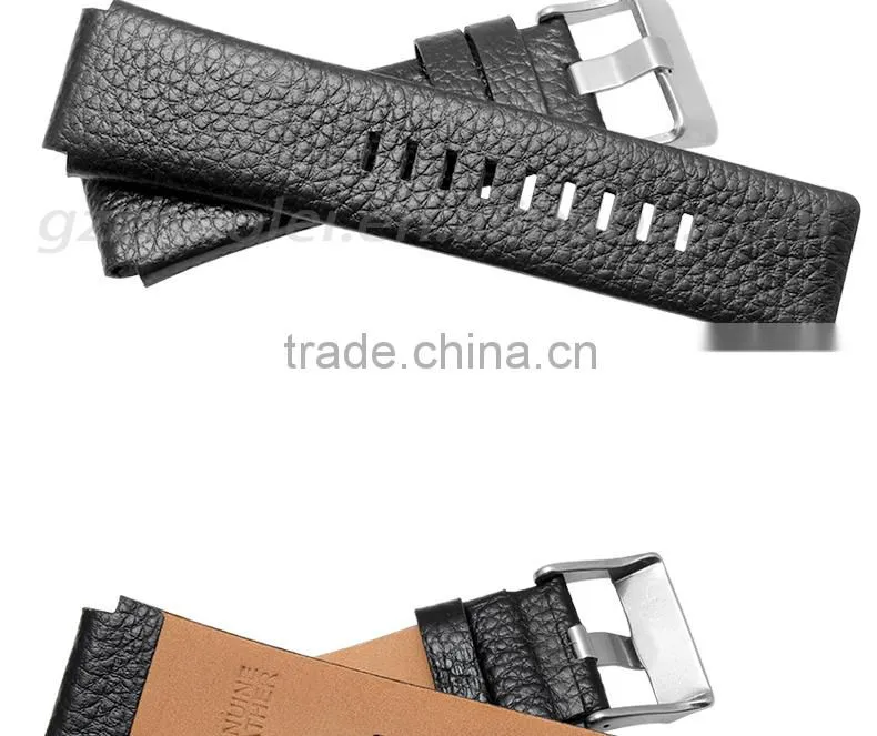Luxury real alligator 28*24mm DS Leather Watch Bracelet leather watch strap