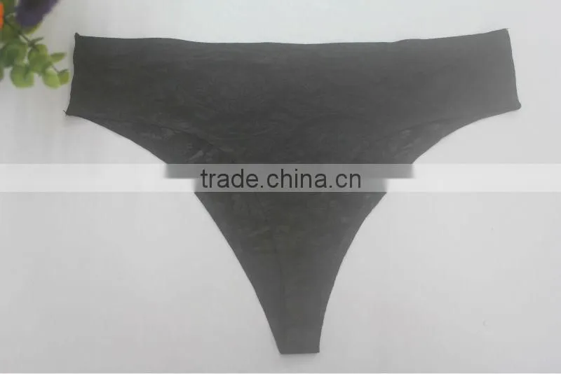 Seamless Young Girl One Piece Jaquard Underwear Panties Model