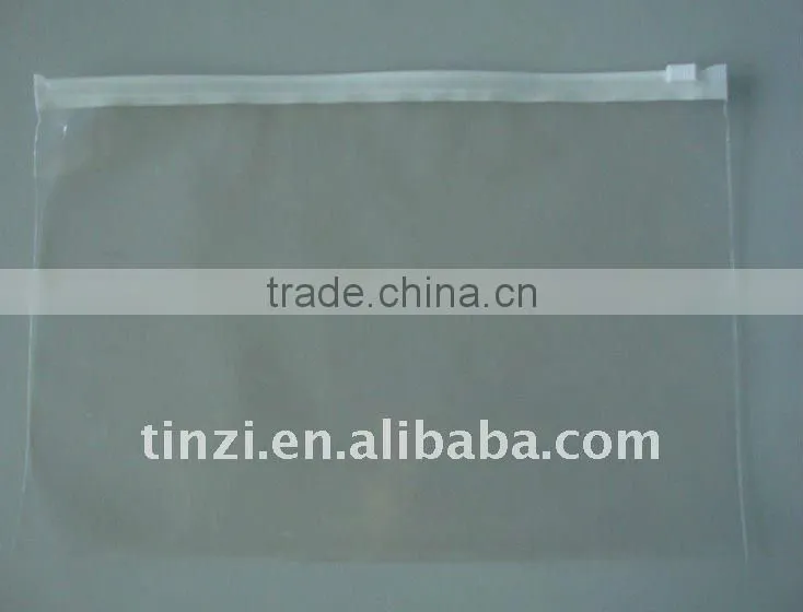 Clear PE zipper bag