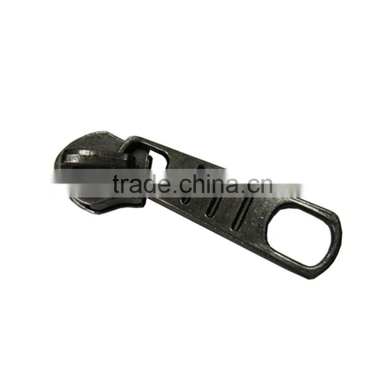 High polished metal zipper runner