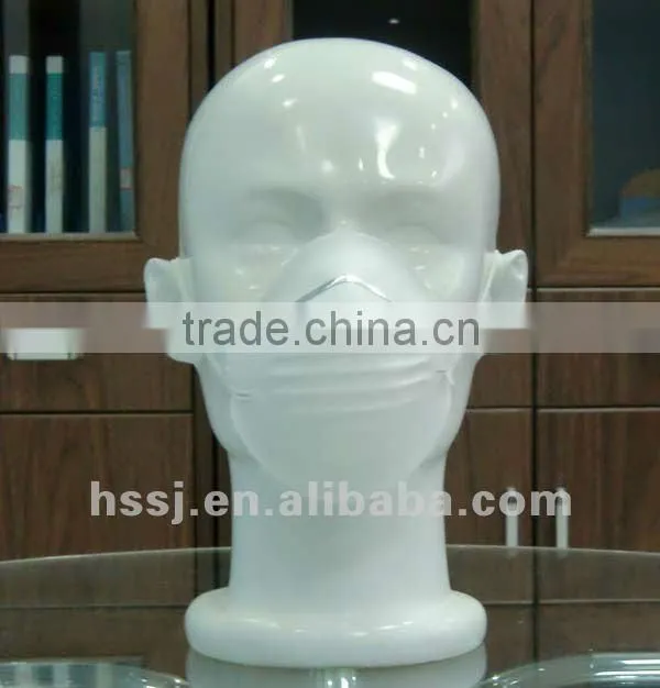 2016 cheap dust mask disposable dust mask 180g non woven disposable dust mask half respirator