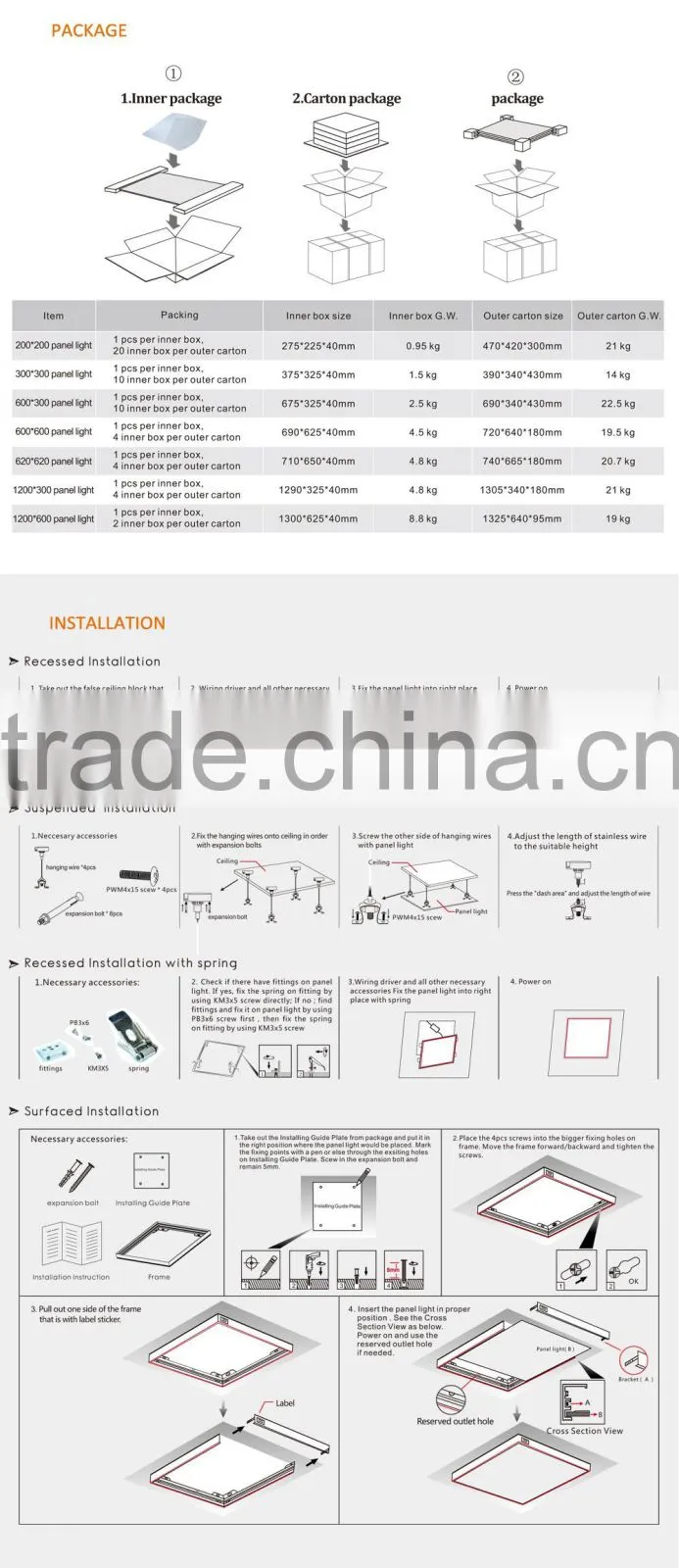 2016 new RoHS 600x300RGB 16W flat light panel