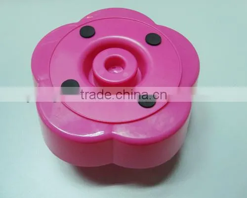 Flower shaped plastic makeup organizer for cosmetic tools collecting