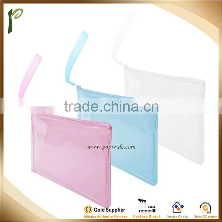 Popwide 2015 Wholesales See Through PVC Packing Bag Chinese Supplier