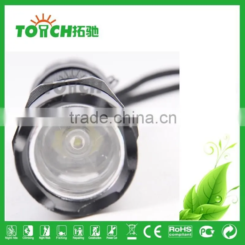 Mini Police Security LED led torch flashlight with campass