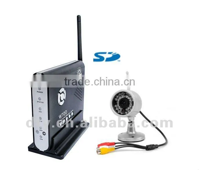 4 channels full d1 2.4ghz wireless dvr kit
