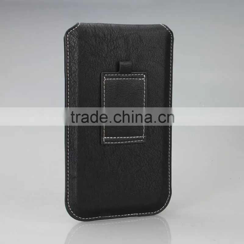 Business style cell phone pouch with card slot for man