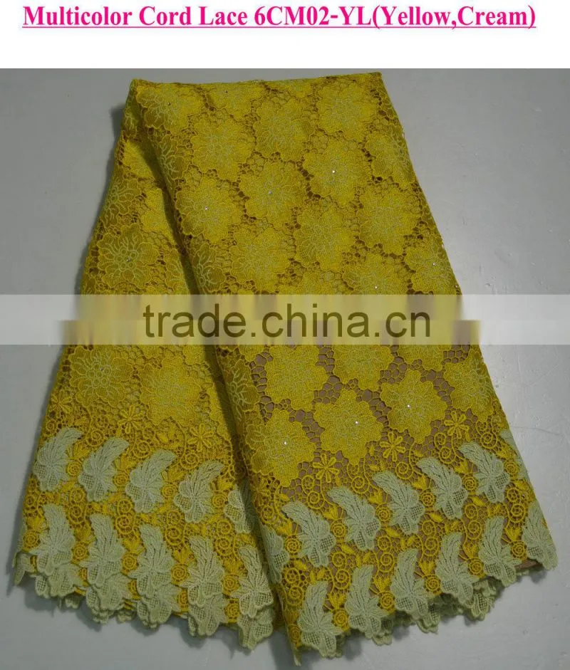Unique flower Design Textile bridal lace fabric with stone lace dress
