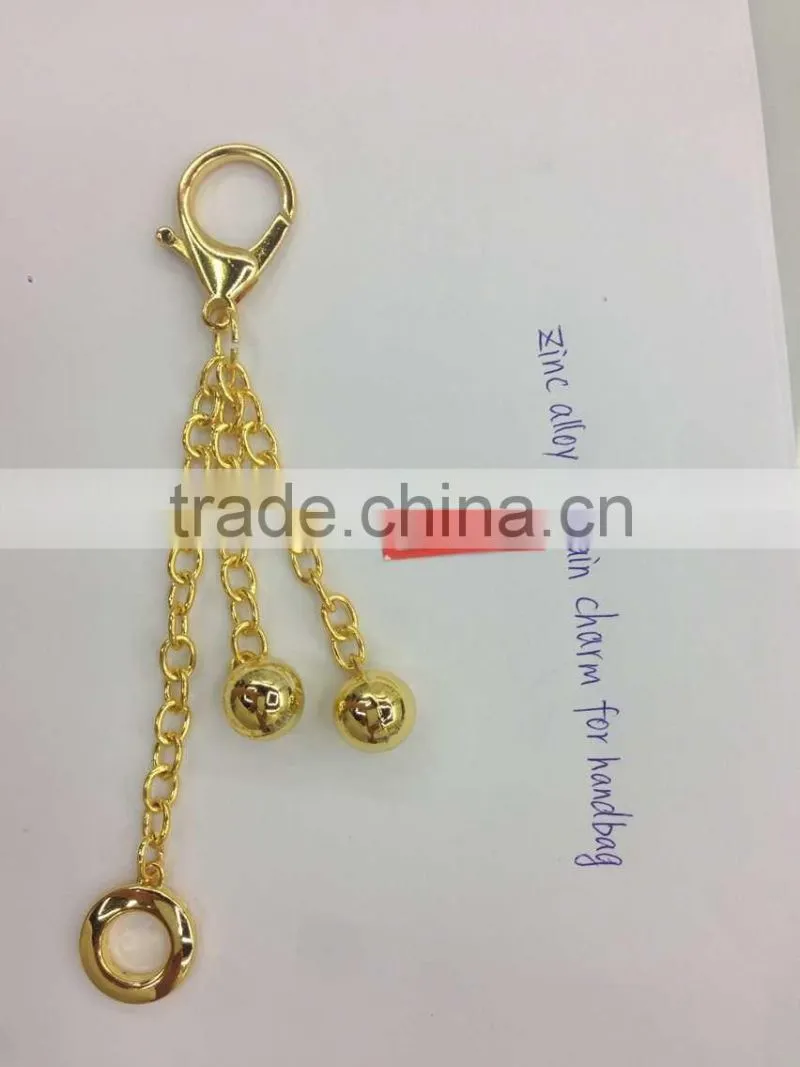 zinc alloy metal keychain charm for handbag