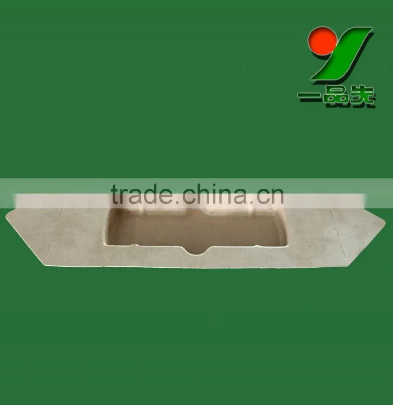 Natural fiber molded customized eco friendly hair care packaging trays