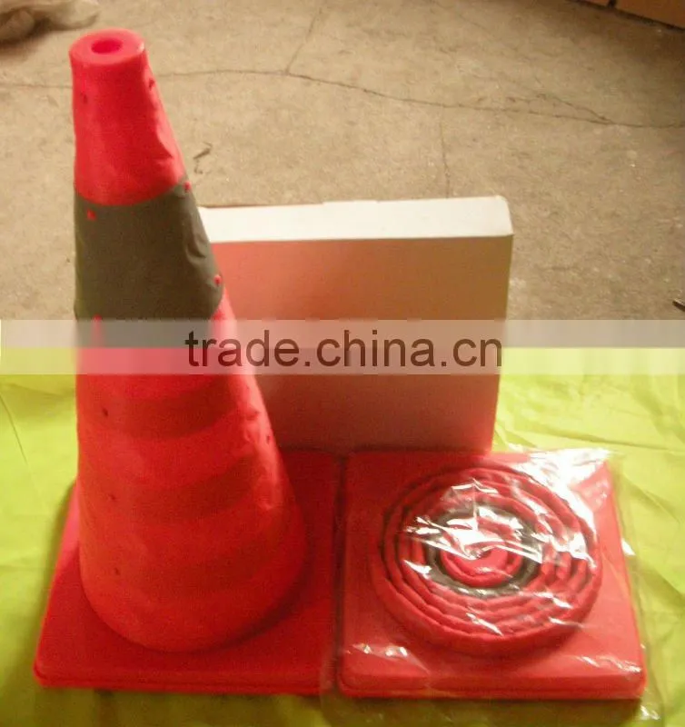 12"/30cm pp FOLDING traffic cone (with CE standards)