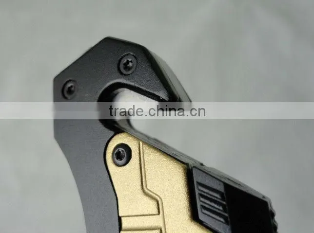 Multi-function Folding Survive Knife with LED light/belt Cutter/Fire Starter