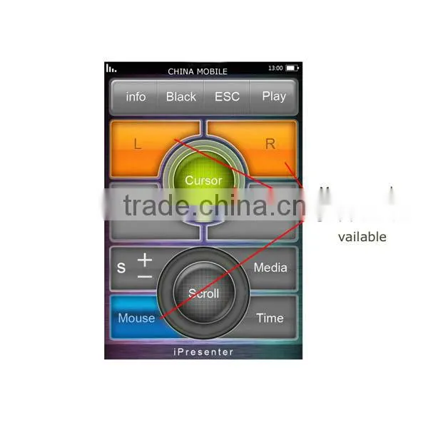 2016 door gift wireless presenter mouse remote control for iPhone 4 , iphone 6 ,iphone 6s plus Presentation