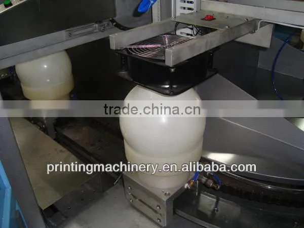 Tampo printing machine for PVC balls