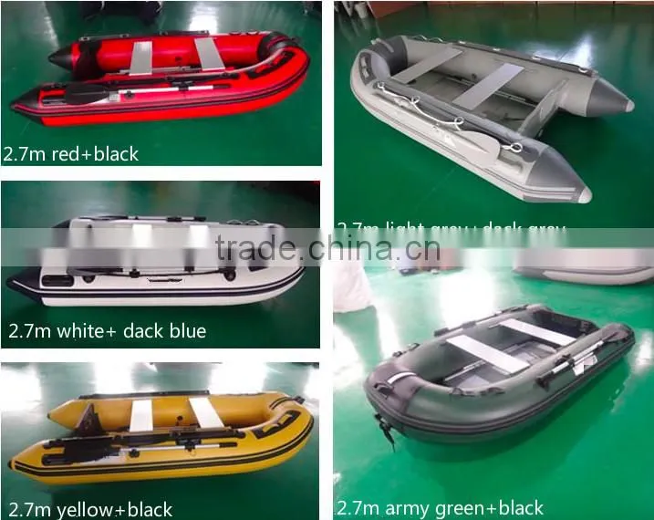 China inflatable folding boat with motor for sale