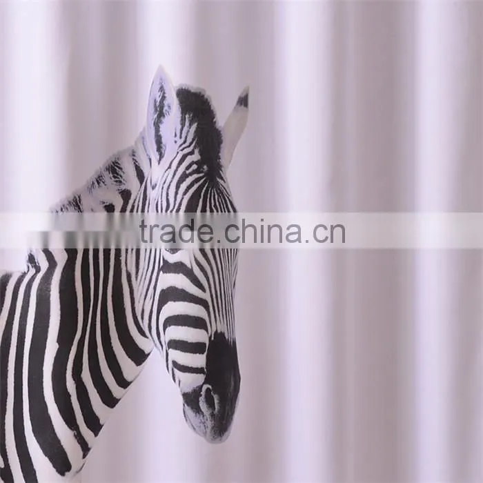 Custom printed plastic shower curtain horse shower curtains