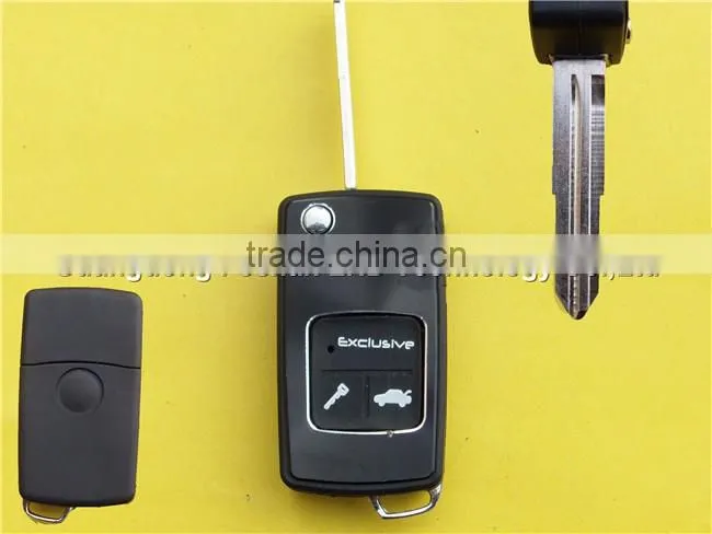 2 Buttons Modified Remote Flip Key Blank Shell for Chevrolet Epica with left blade