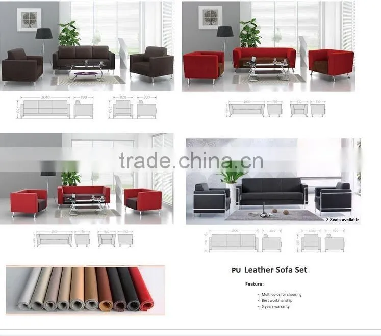 Genuine cow leather salon sofa big corner chinese furniture import