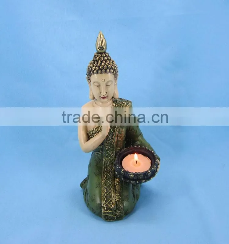Resin decorative crafts buddha tea light holder