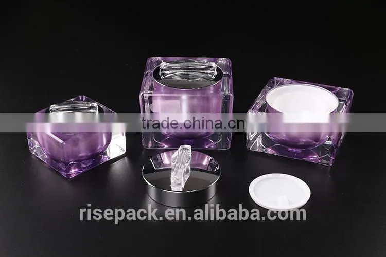 RISEPACK acrylic cosmetic jars