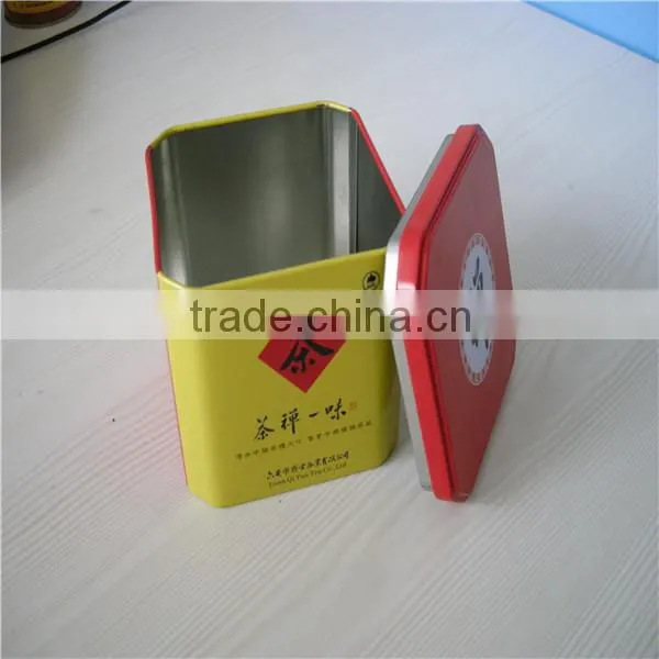 Durable and unique square tea tins