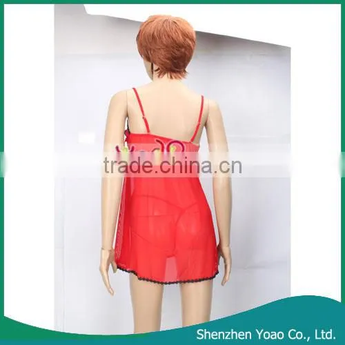 Sexy Maternity Lingerie Overskirt Red With Black Side