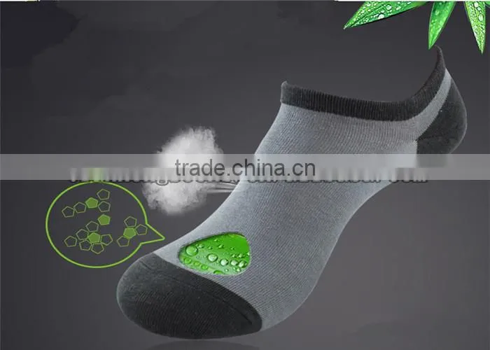 2016 Hot Sale Fashion Bamboo Cotton Loafer Low Cut Socks Men