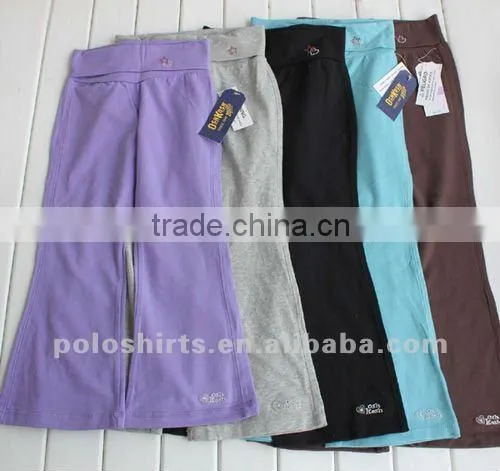 2012 organic cotton lycra kids yoga clothes