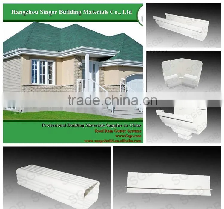 5.2 inch pvc rain gutter joiner