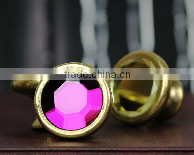 factory direct sales crystal glass fancy furniture door knob Wardrobe Knob