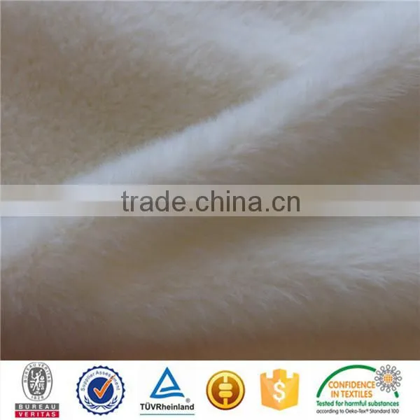 100%polyester 7mm pile long plush high pile imitation rabbit fur fabric