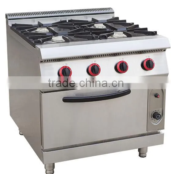 Gas range with 4 burner & gas oven