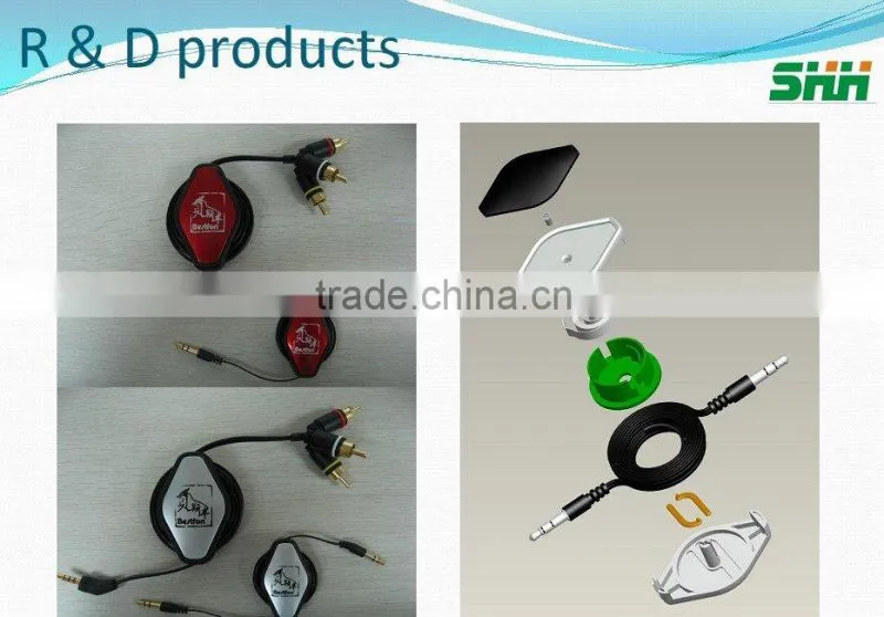 High Quality New Innovative Hot Sell Double Convenienti retractable cable with less noise