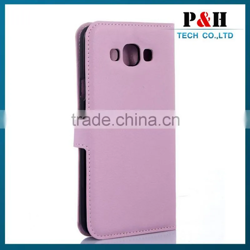 Hot New Products 2015 Stand Wallet Leather Case For Samsung Galaxy E7