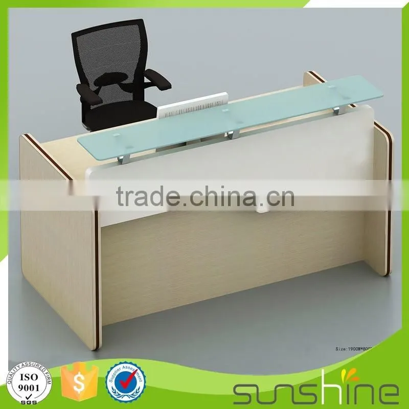 KB-RD02 Top Quality Office Furniture Hot Sell Office Use Furniture Particle Board Reception Desk