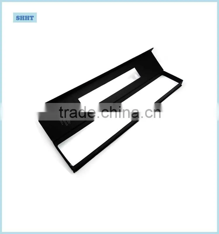 Luxury hair extension box with insert card and clear window