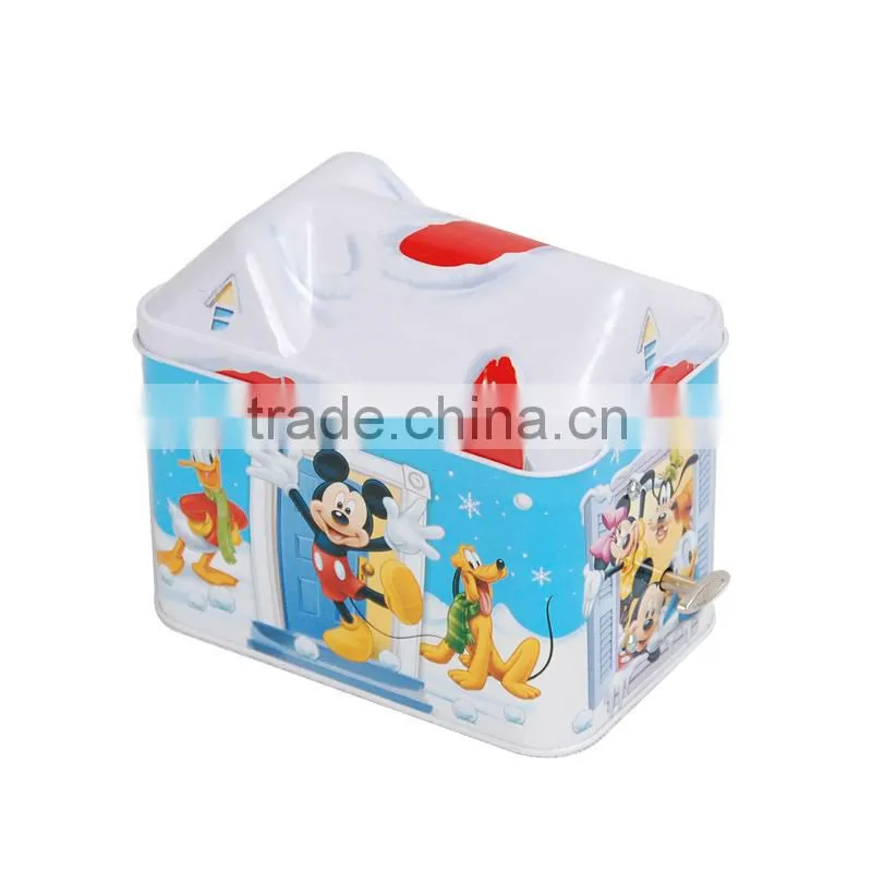 Beautiful High quality Custom Musical Tin Box for Christmas Gift Decoration